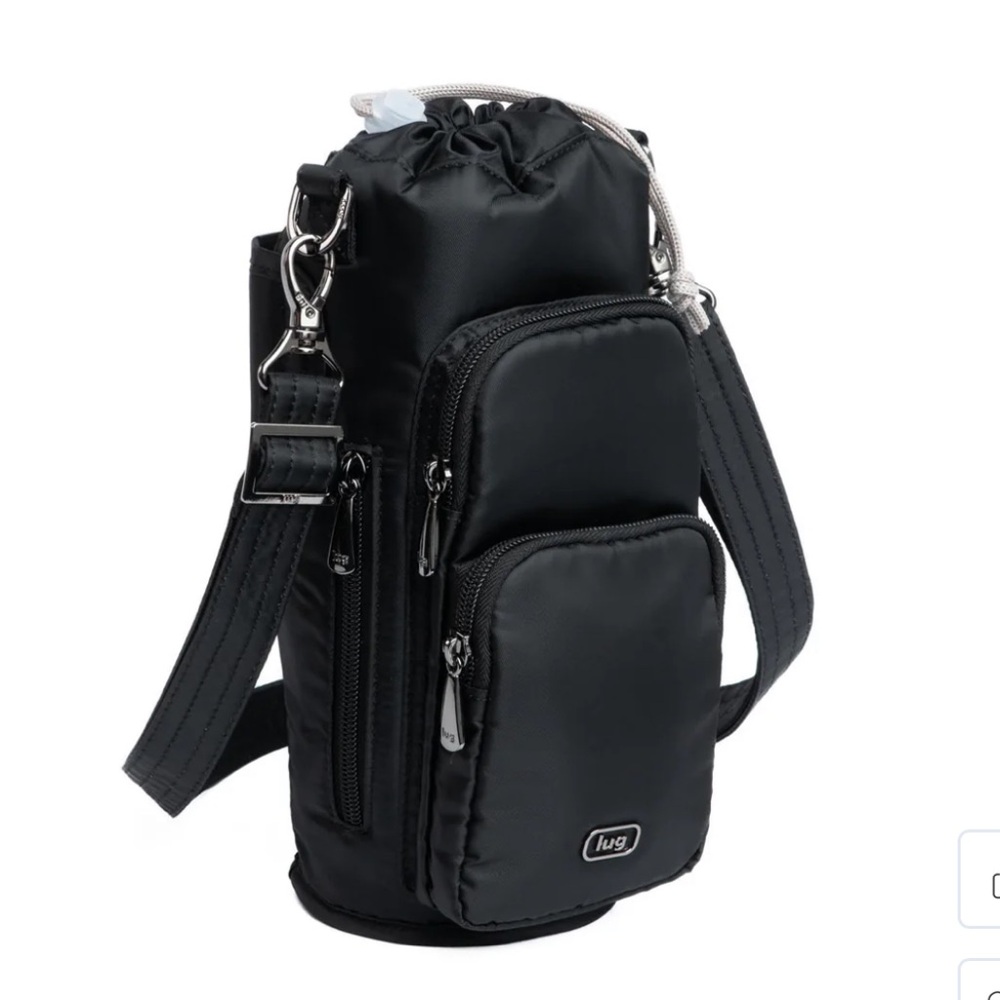 Lug Huggie XL Crossbody Bottle Holder in Black - New!